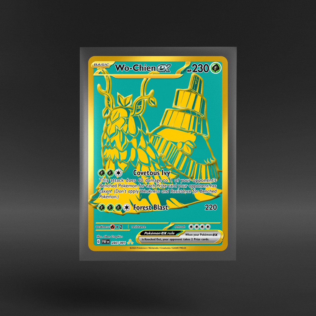 Paldean Fates #240/091 Wo-Chien ex