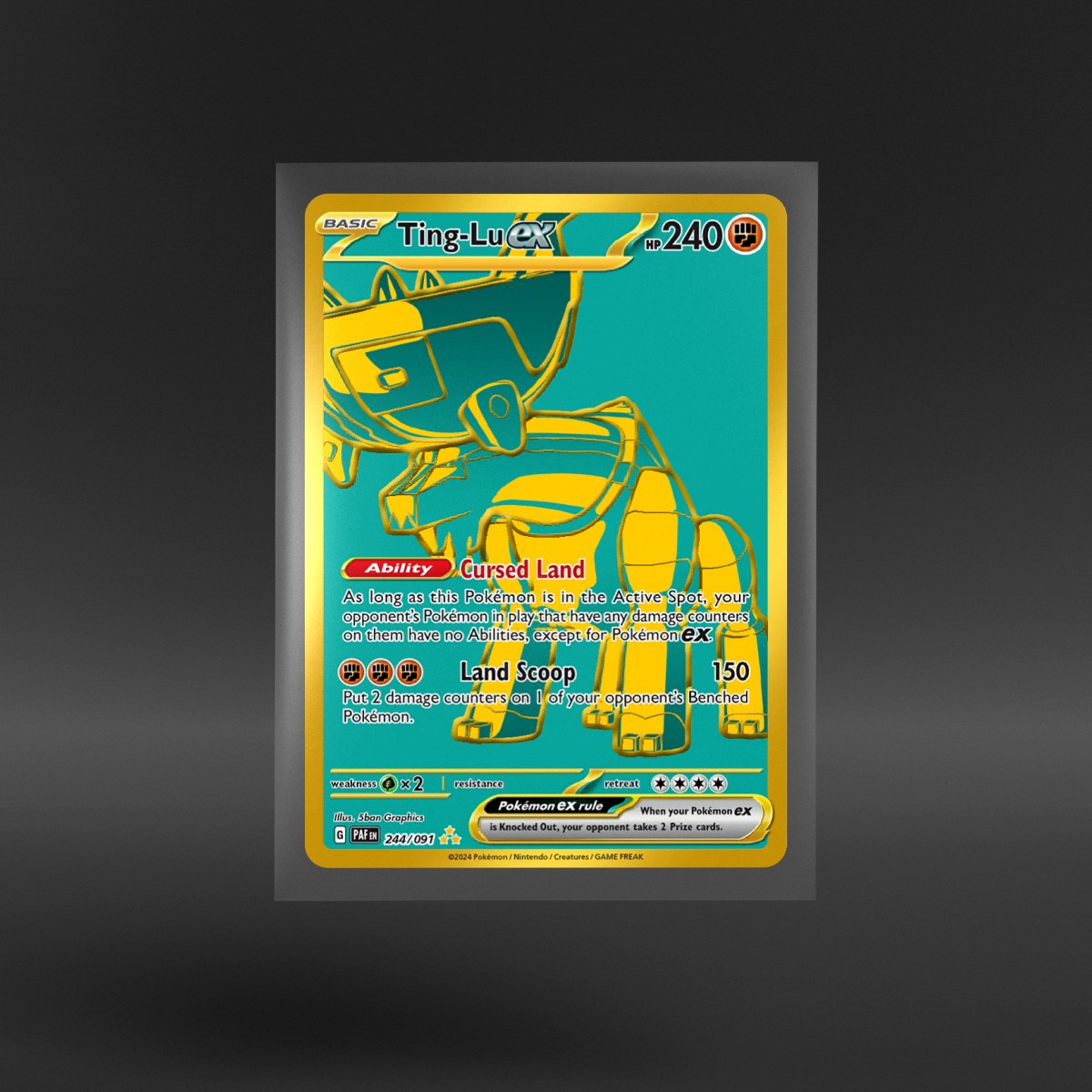 Paldean Fates #244/091 Ting-Lu ex