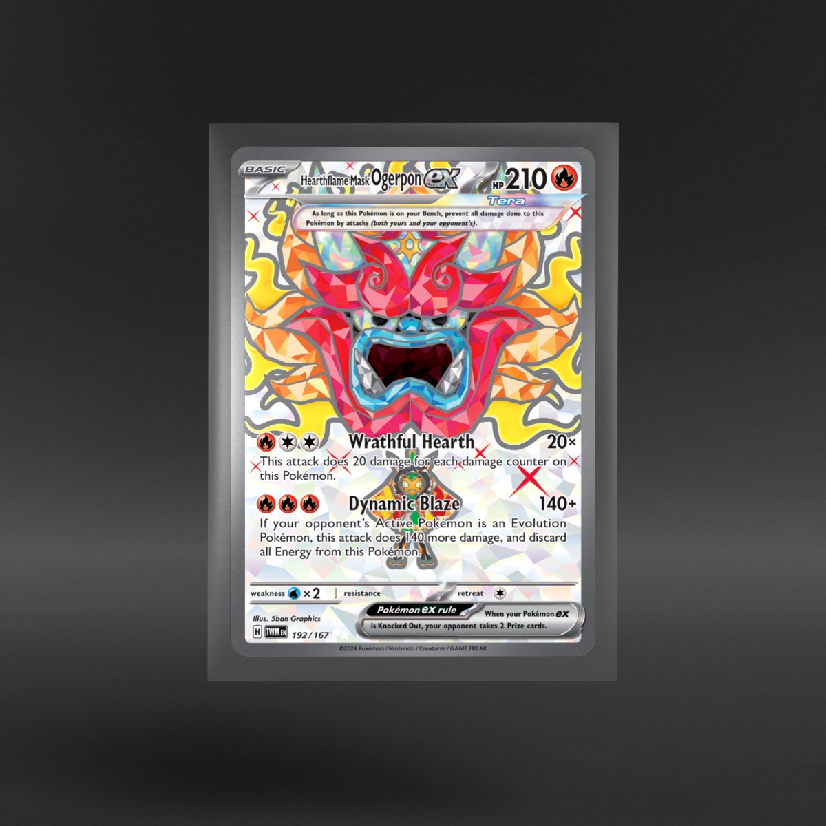 Twilight Masquerade #192/167 Hearthflame Mask Ogerpon ex
