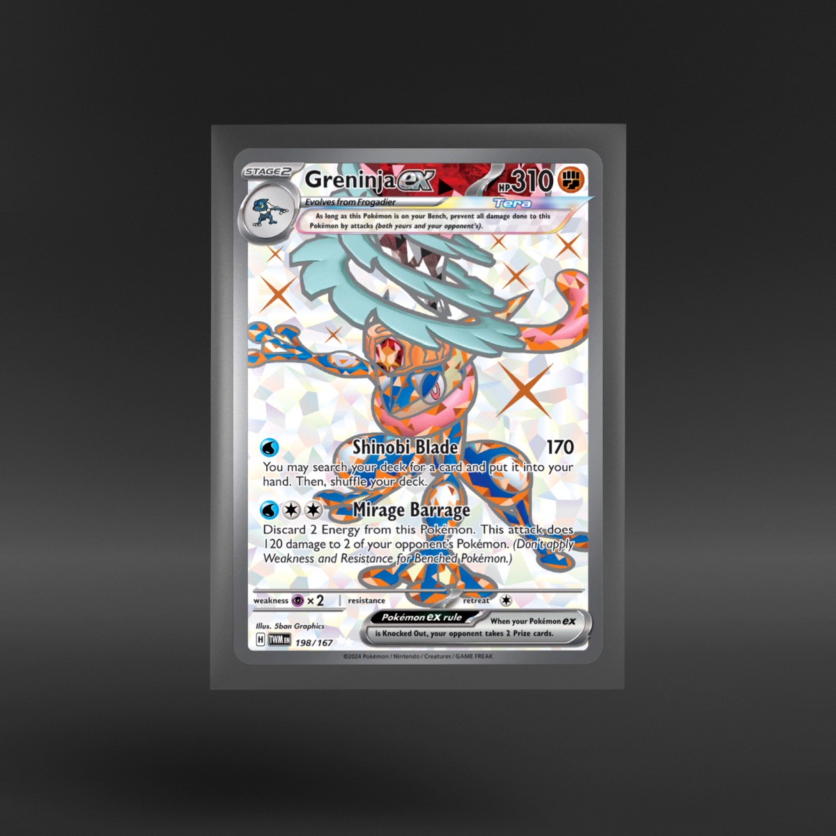 Twilight Masquerade #198/167 Greninja ex