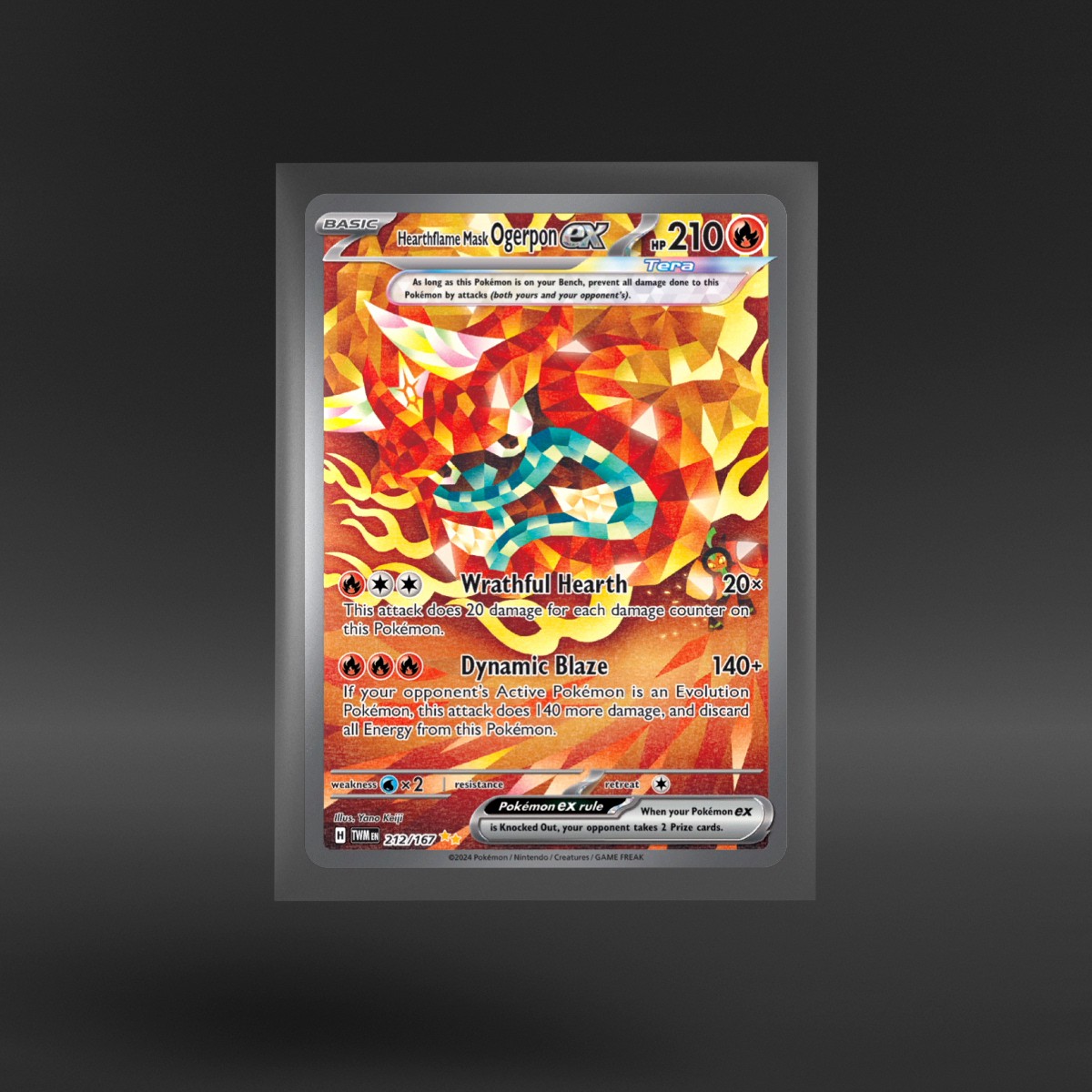 Twilight Masquerade #212/167 Hearthflame Mask Ogerpon ex