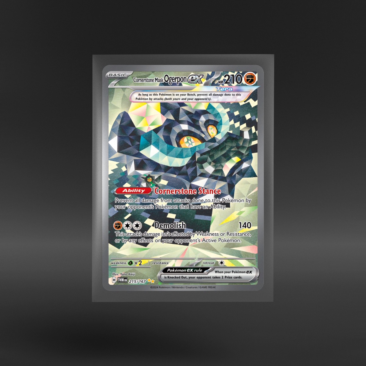 Twilight Masquerade #215/167 Cornerstone Mask Ogerpon ex