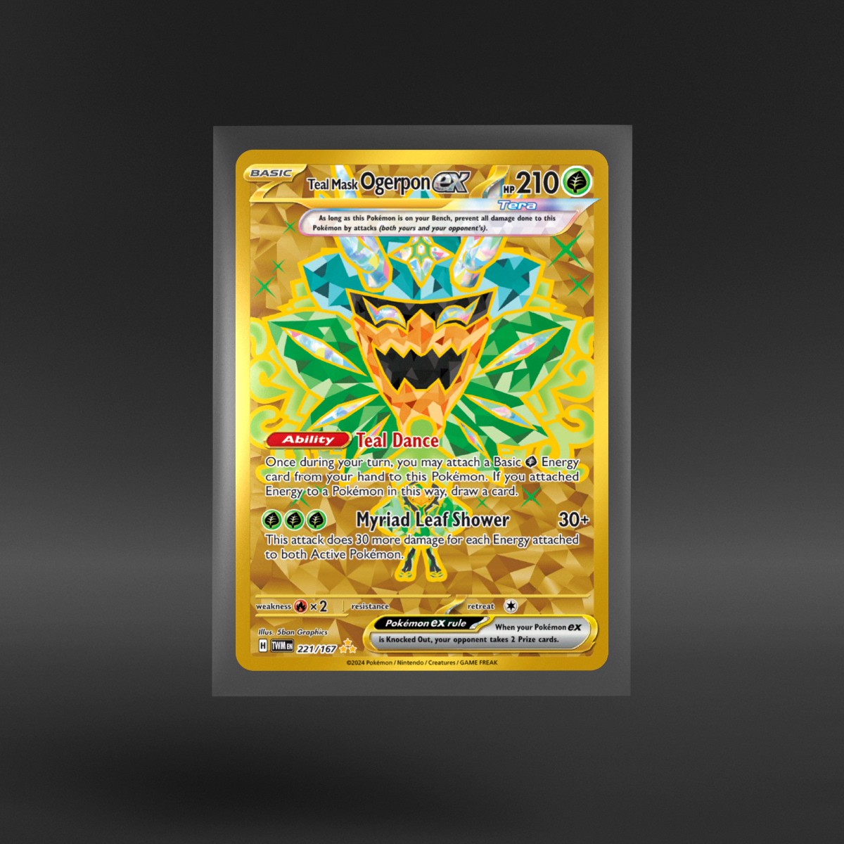 Twilight Masquerade #221/167 Teal Mask Ogerpon ex