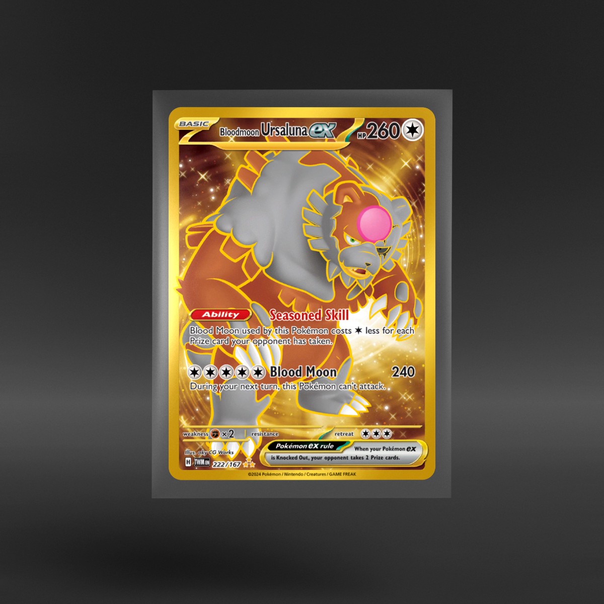 Twilight Masquerade #222/167 Bloodmoon Ursaluna ex