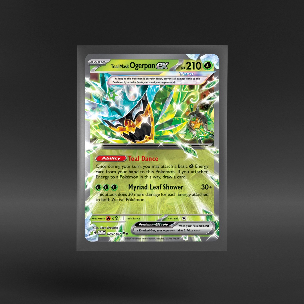 Twilight Masquerade #025/167 Teal Mask Ogerpon ex