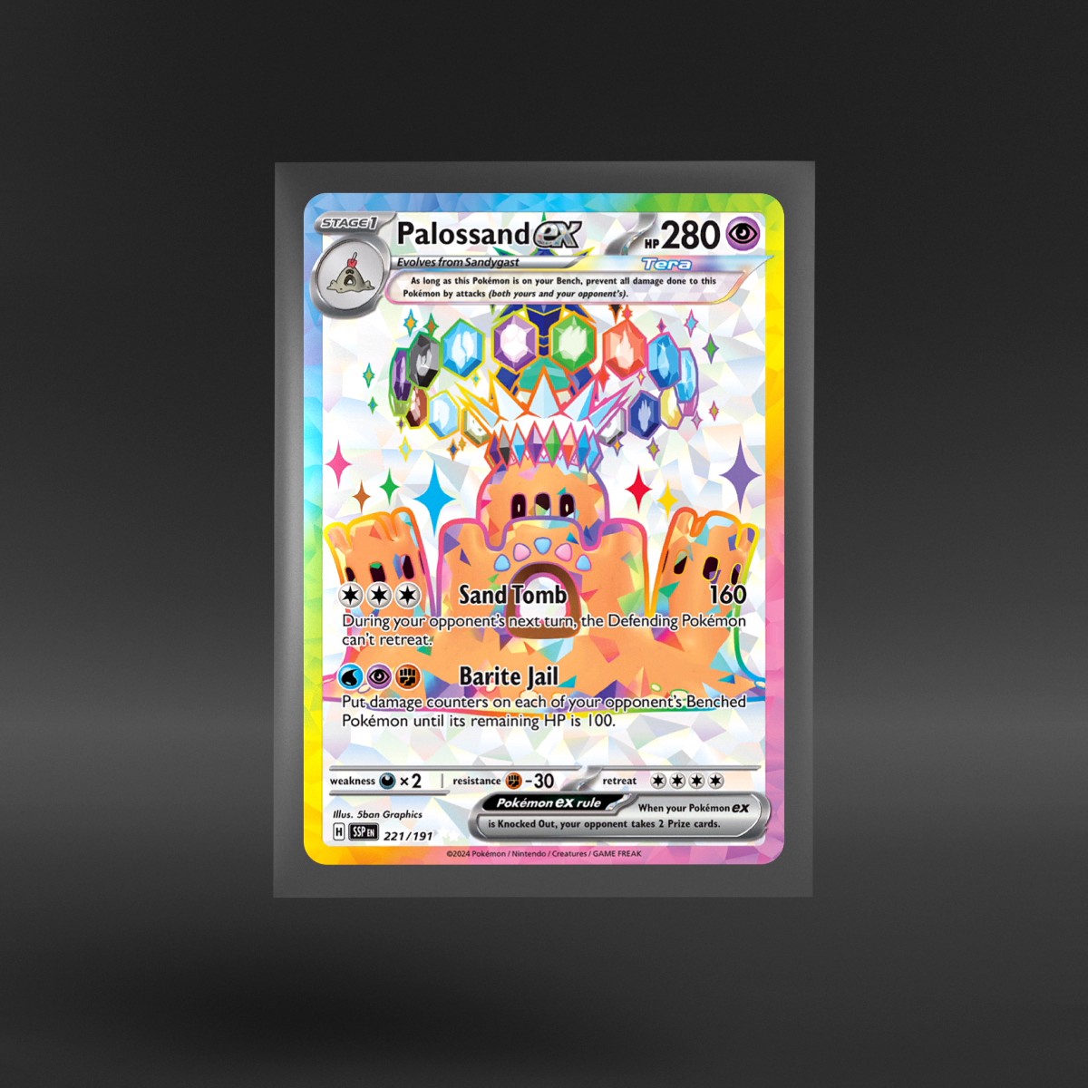 Surging Sparks #221/191 Palossand ex