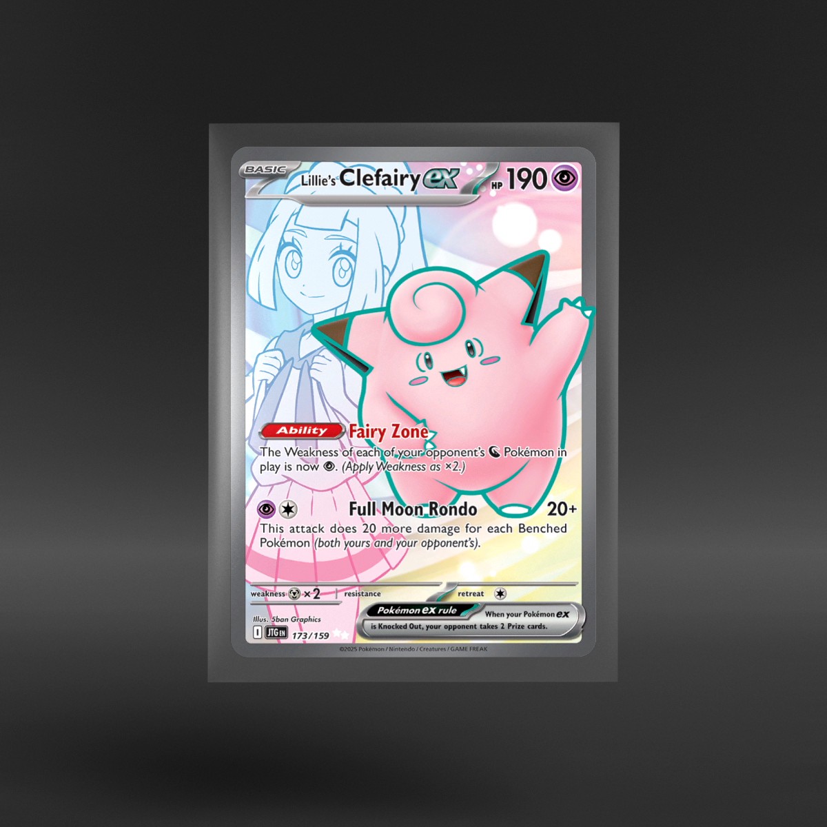 Journey Together #173/159 Lillie's Clefairy ex