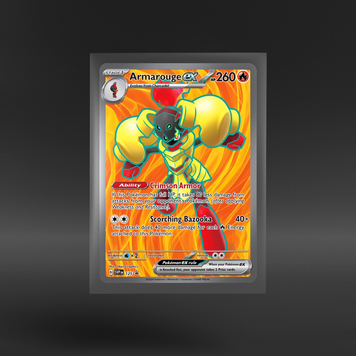 Scarlet & Violet Black Star Promos #125 Armarouge ex