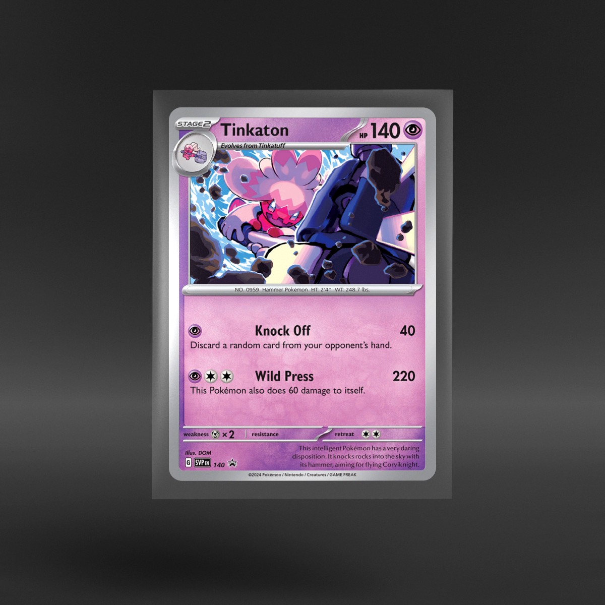 Scarlet & Violet Black Star Promos #140 Tinkaton