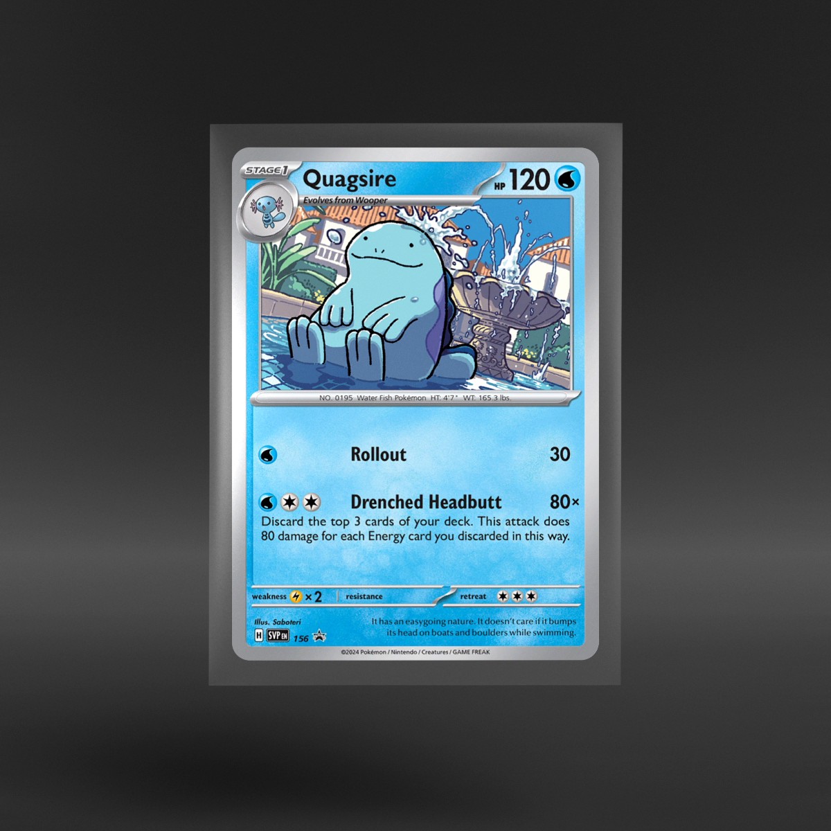 Scarlet & Violet Black Star Promos #156 Quagsire