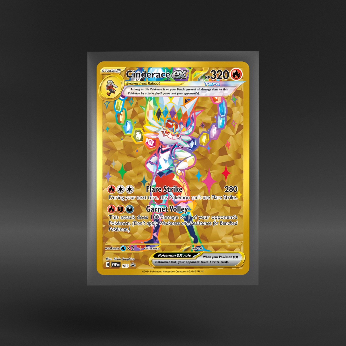 Scarlet & Violet Black Star Promos #163 Cinderace ex