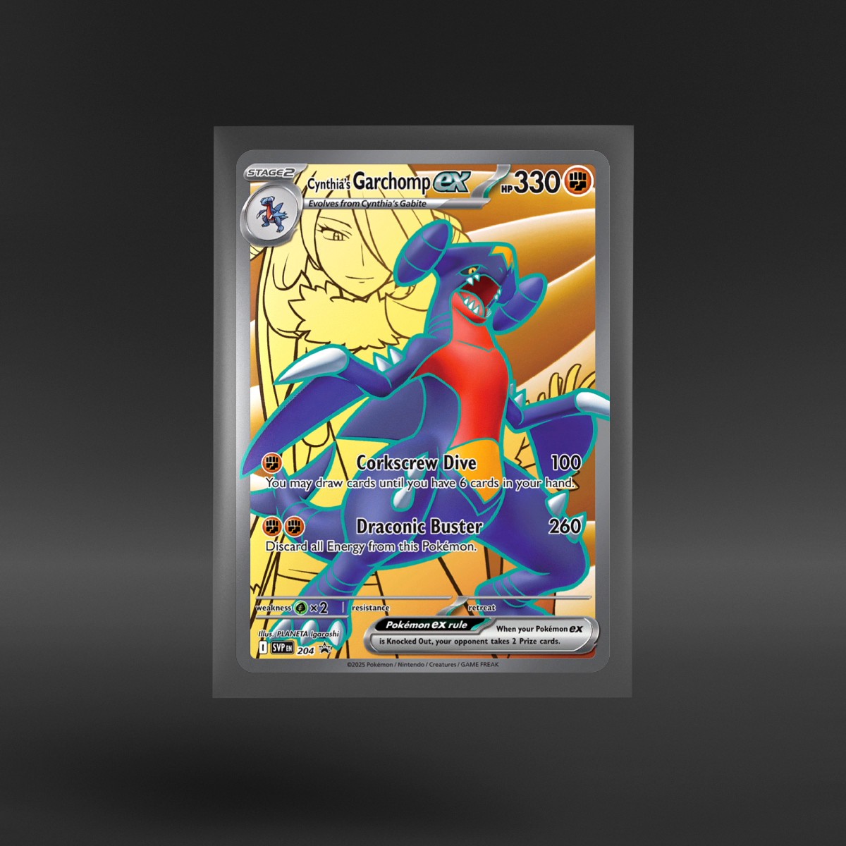Scarlet & Violet Black Star Promos #204 Cynthia’s Garchomp ex