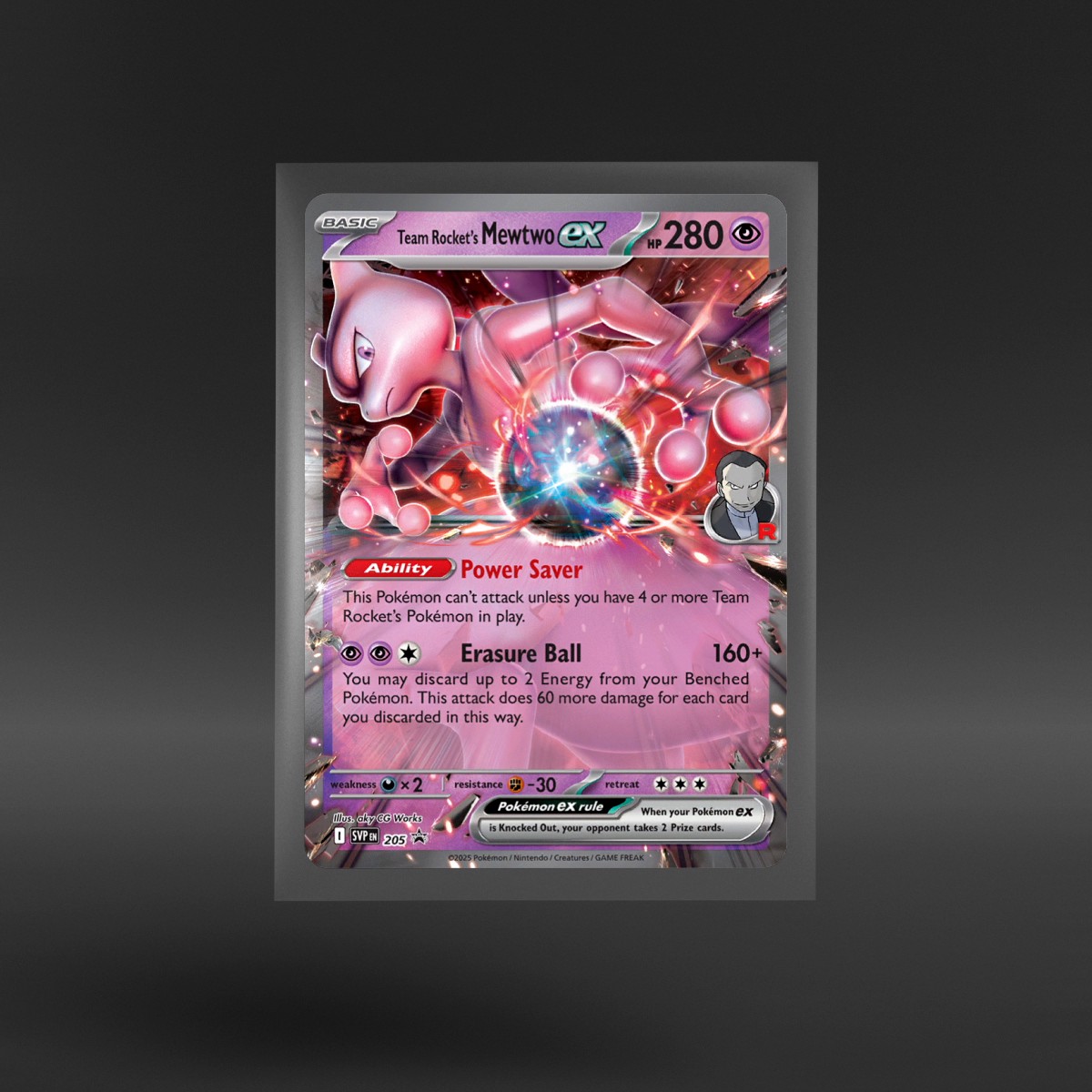 Scarlet & Violet Black Star Promos #205 Team Rocket’s Mewtwo ex