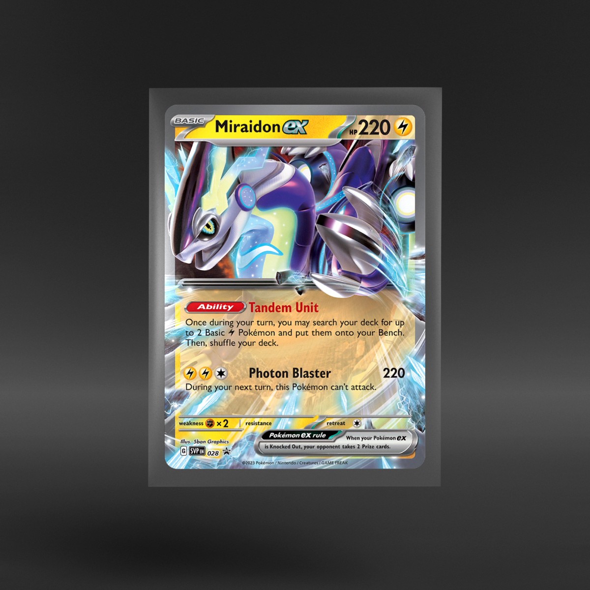 Scarlet & Violet Black Star Promos #028 Miraidon ex