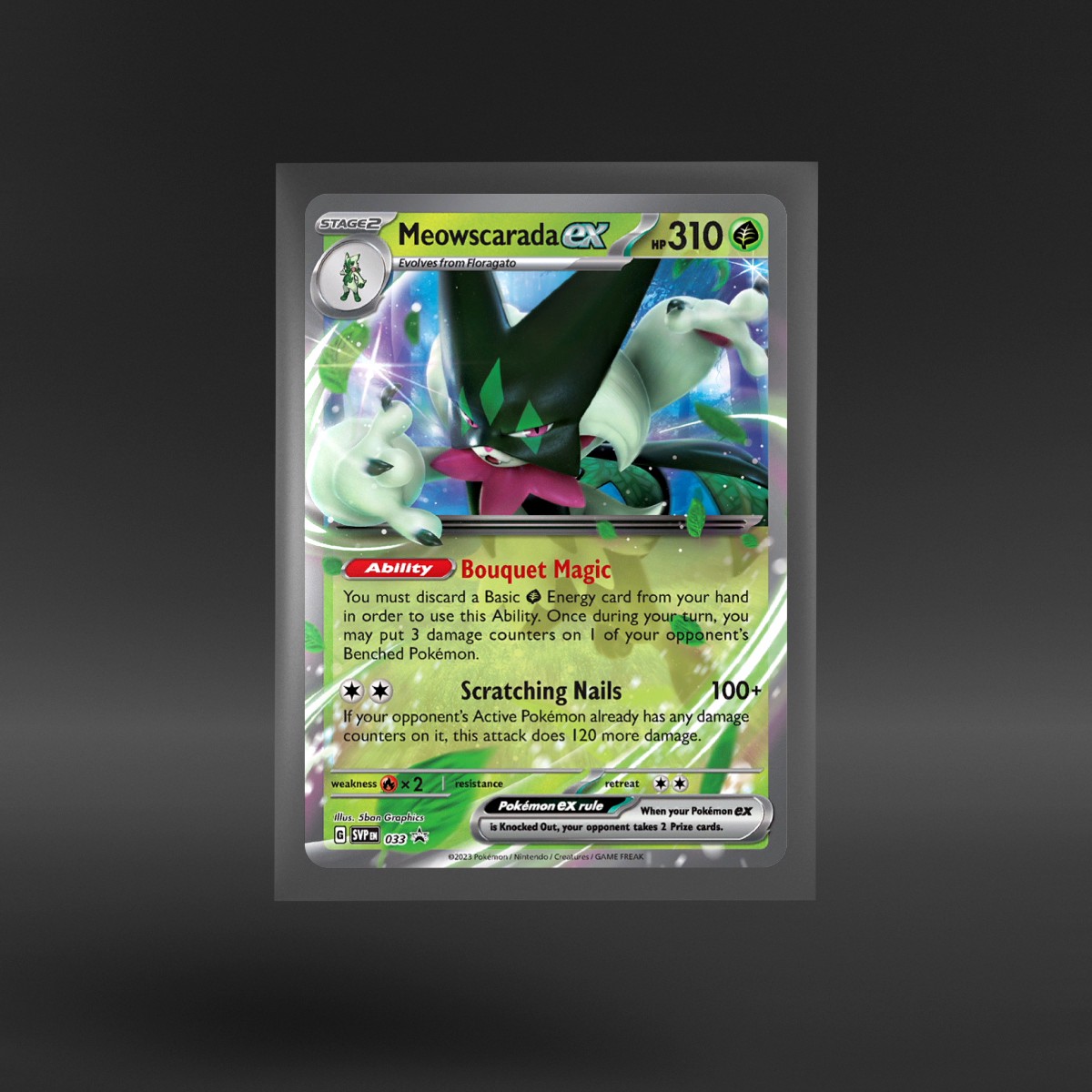 Scarlet & Violet Black Star Promos #033 Meowscarada ex