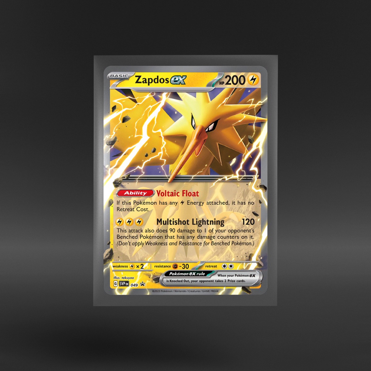 Scarlet & Violet Black Star Promos #049 Zapdos ex