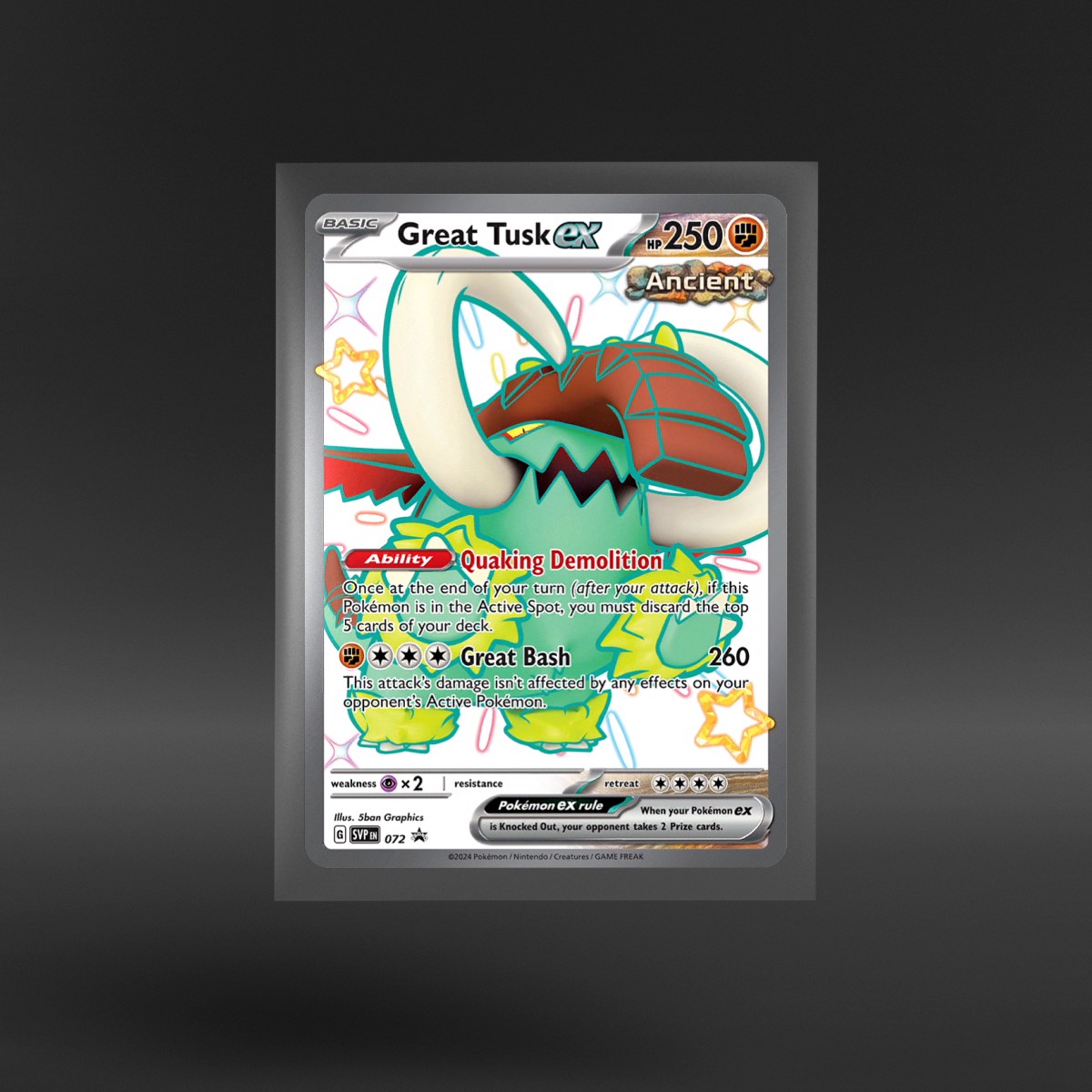 Scarlet & Violet Black Star Promos #072 Great Tusk ex