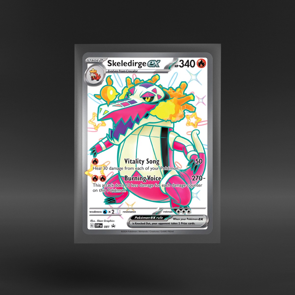 Scarlet & Violet Black Star Promos #081 Skeledirge ex