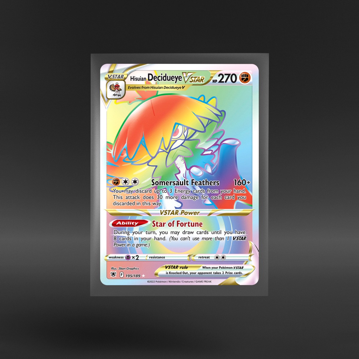 Astral Radiance #195/189 Hisuian Decidueye VSTAR