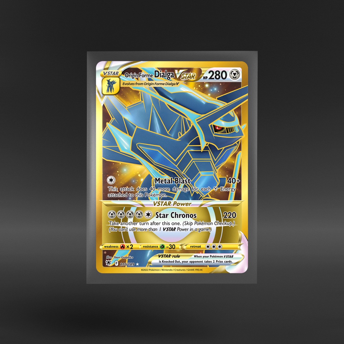 Astral Radiance #210/189 Origin Forme Dialga VSTAR