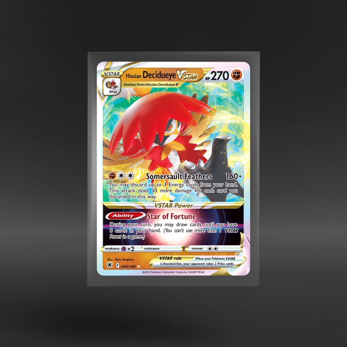 Astral Radiance #084/189 Hisuian Decidueye VSTAR