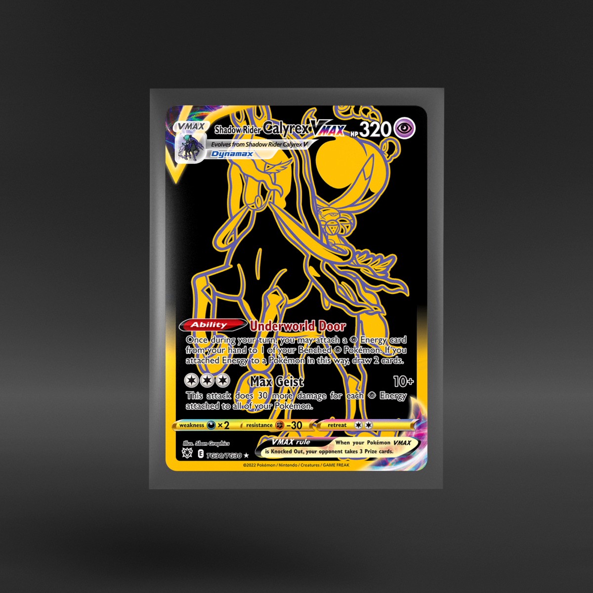 Astral Radiance Trainer Gallery #TG30/TG30 Shadow Rider Calyrex VMAX