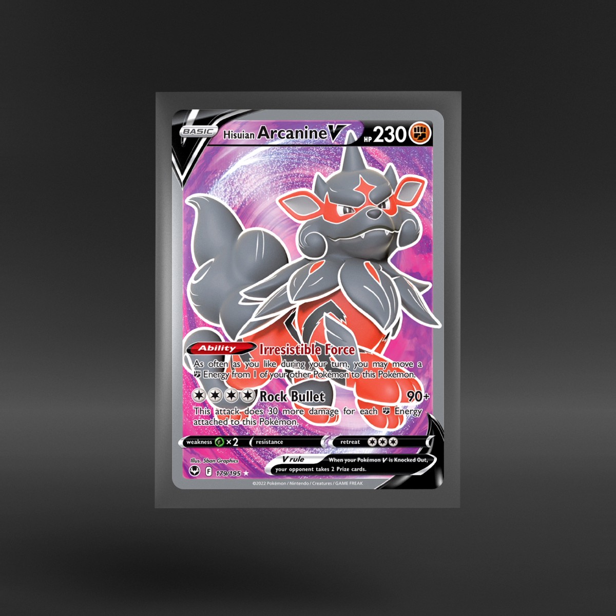 Silver Tempest #179/195 Hisuian Arcanine V