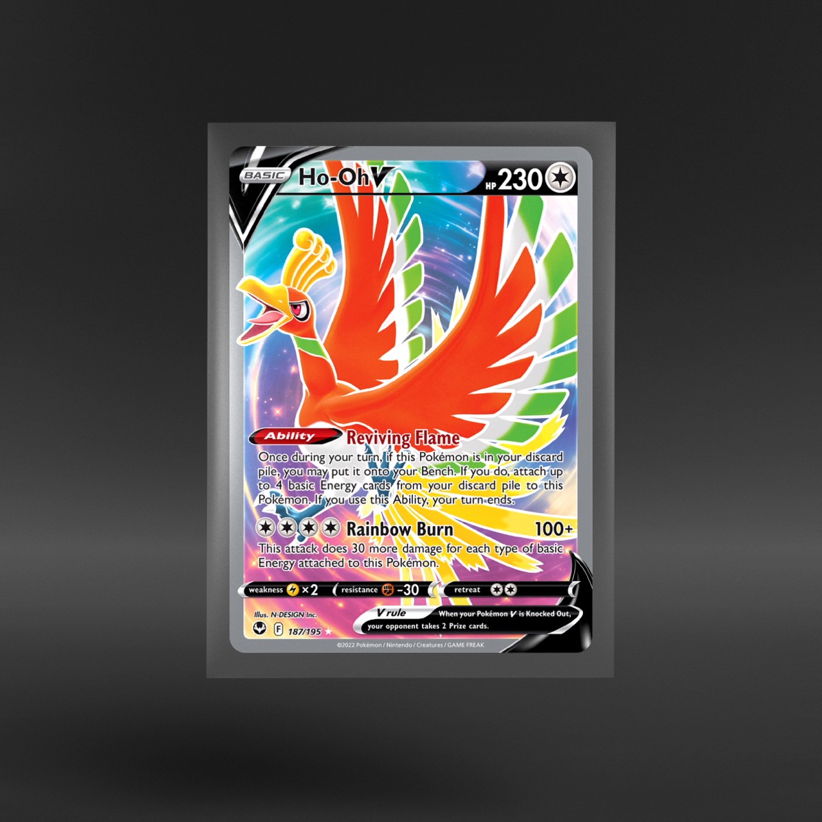 2022 Silver Tempest Ho-Oh V #187/195