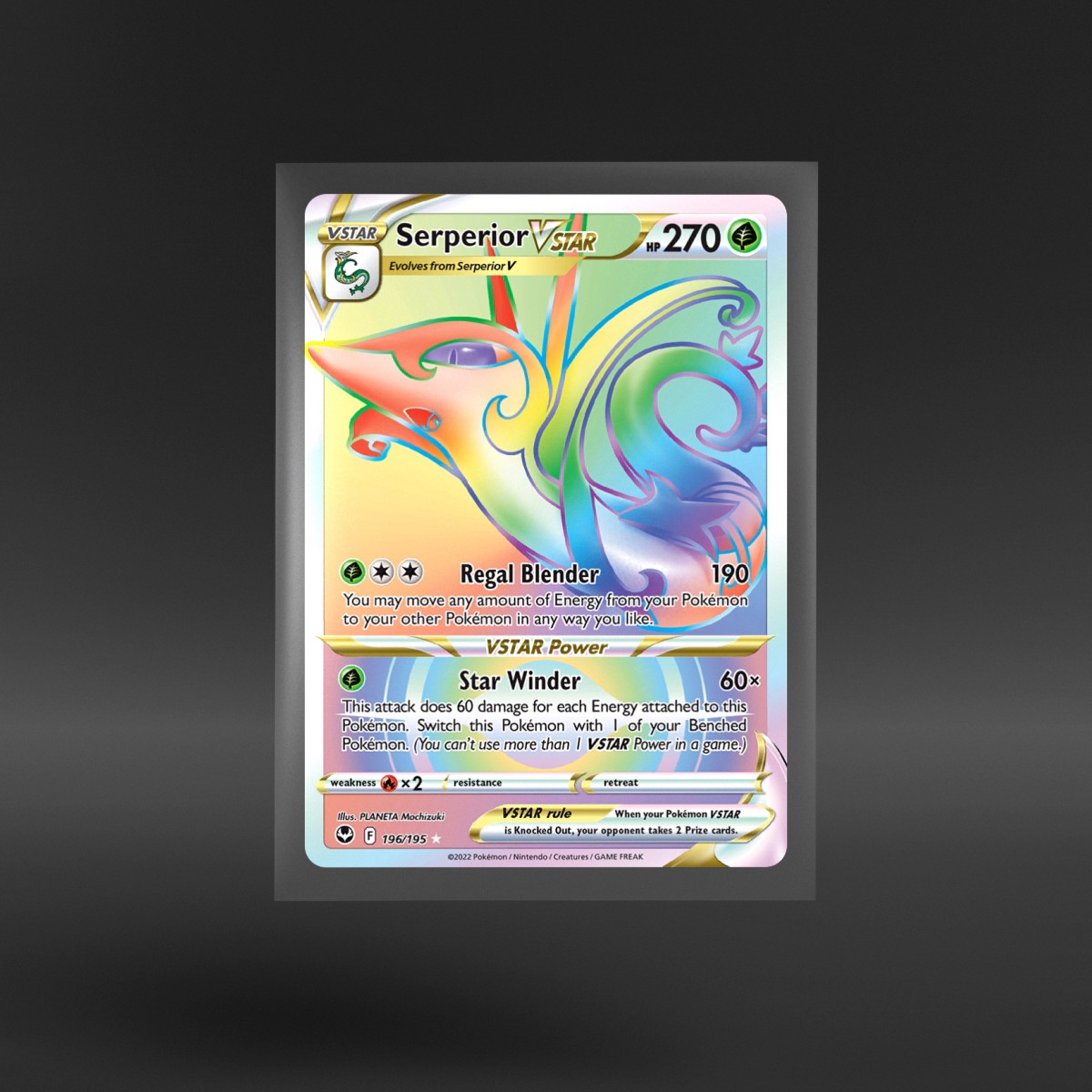 Silver Tempest #196/195 Serperior VSTAR