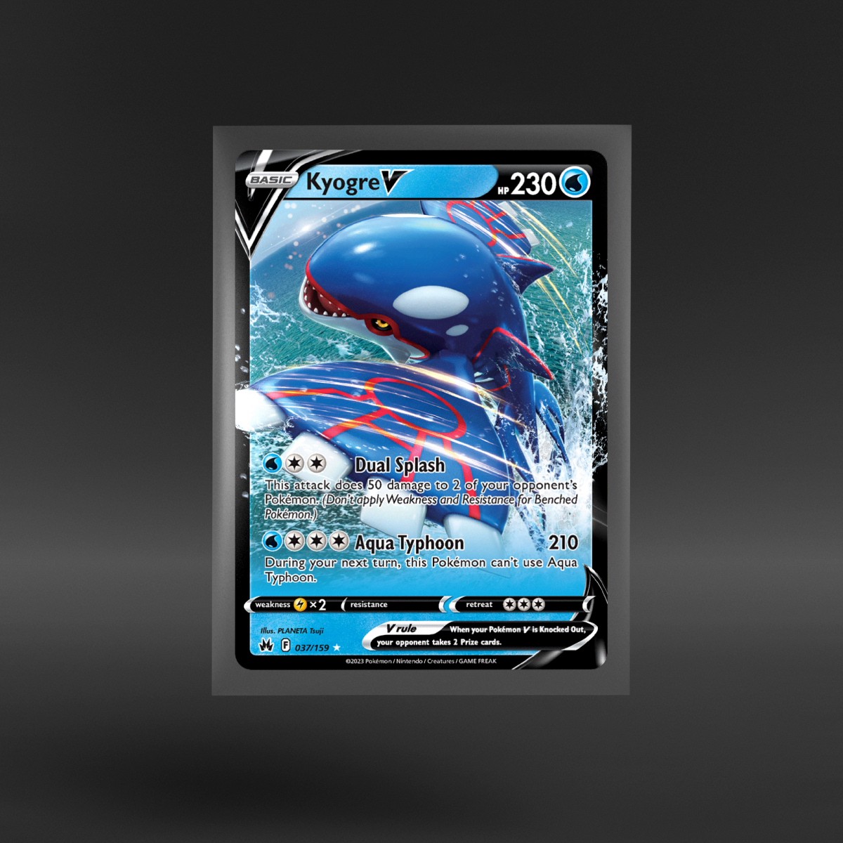 Crown Zenith #037/159 Kyogre V