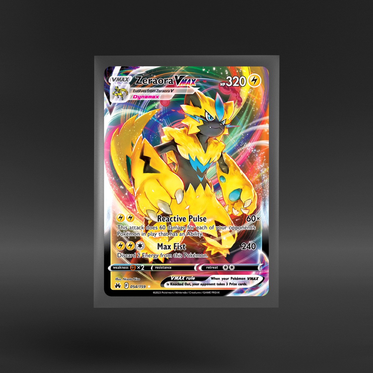 Crown Zenith #054/159 Zeraora VMAX