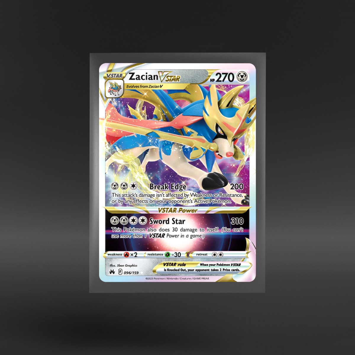 Crown Zenith #096/159 Zacian VSTAR