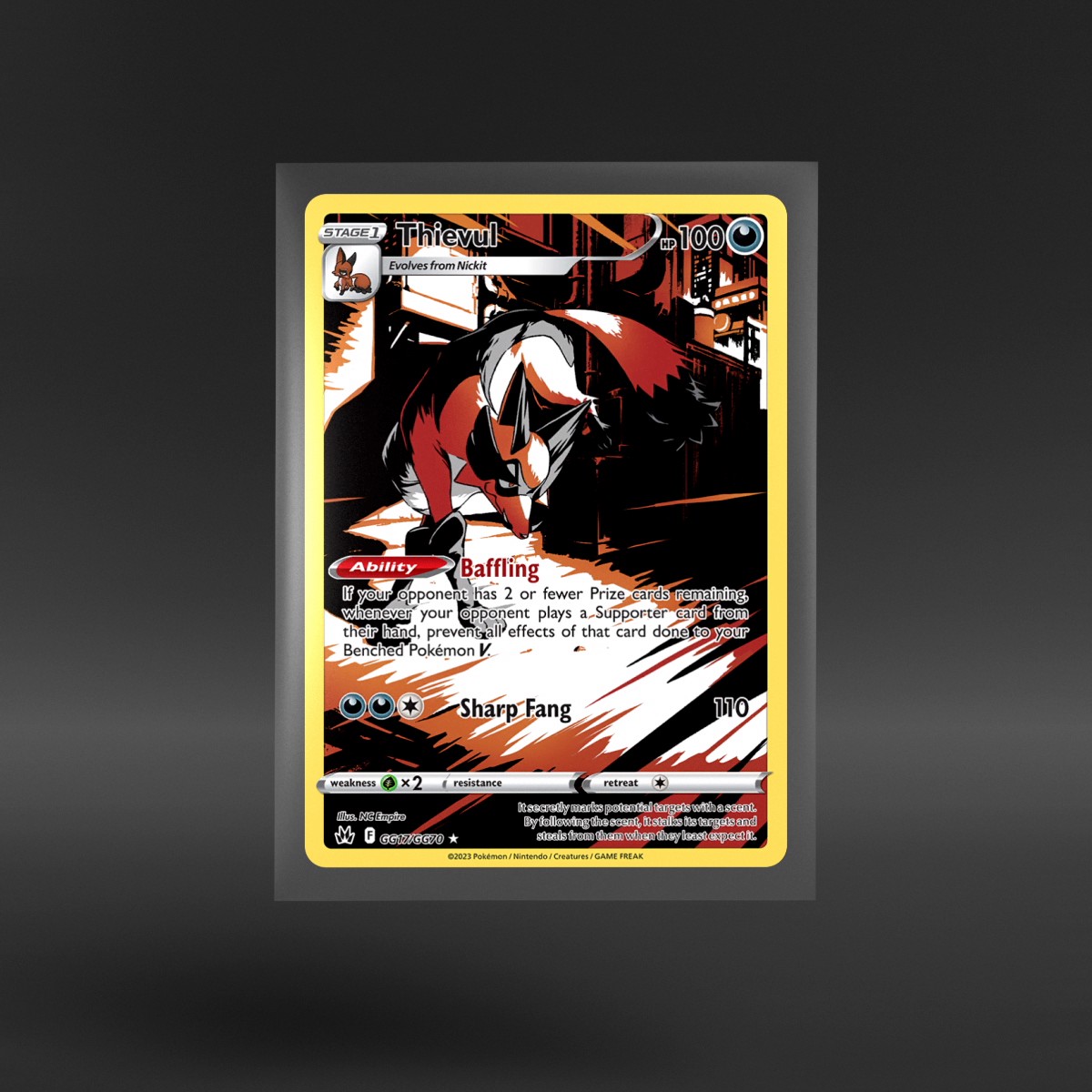 Crown Zenith Galarian Gallery #GG17/GG70 Thievul