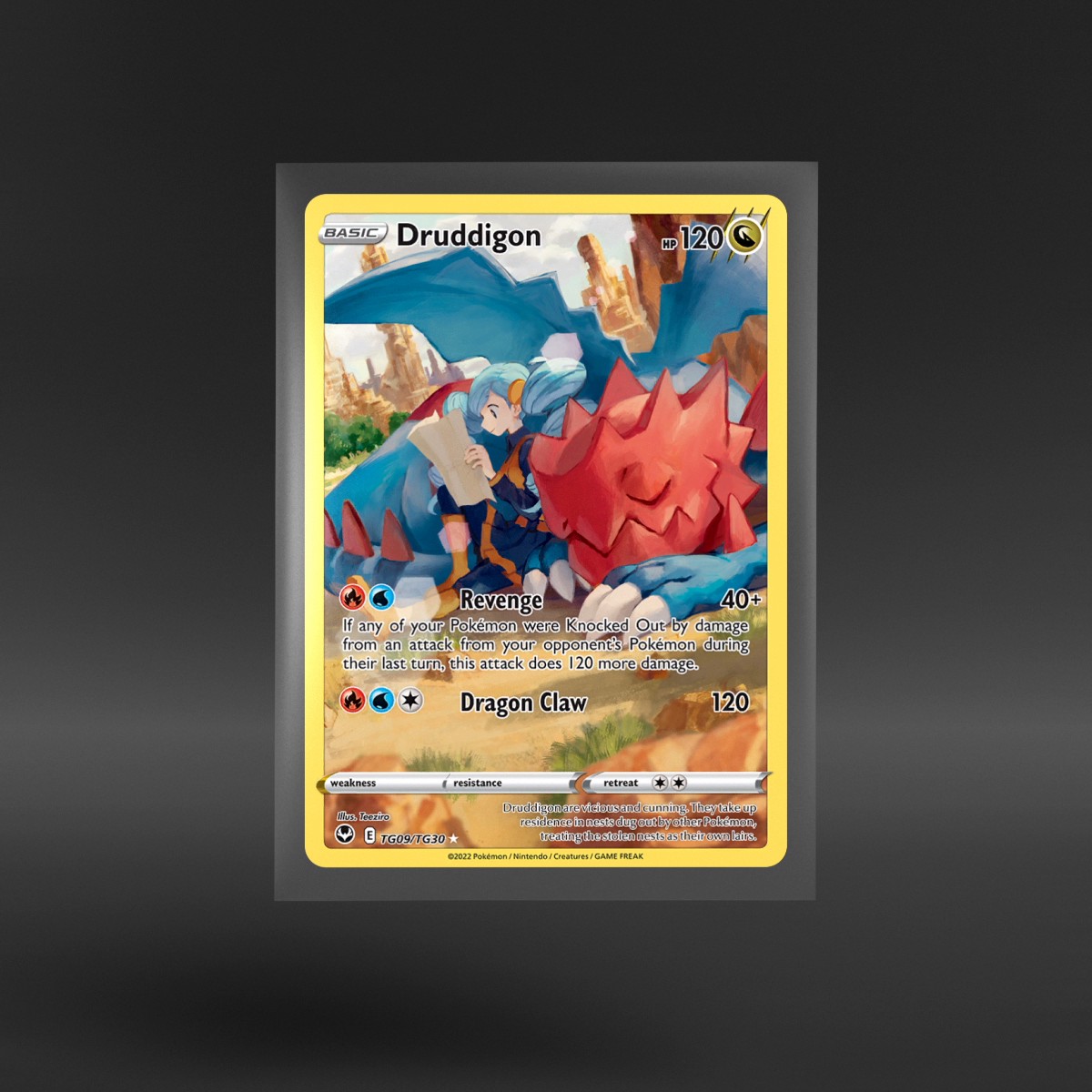 Silver Tempest Trainer Gallery #TG09/TG30 Druddigon