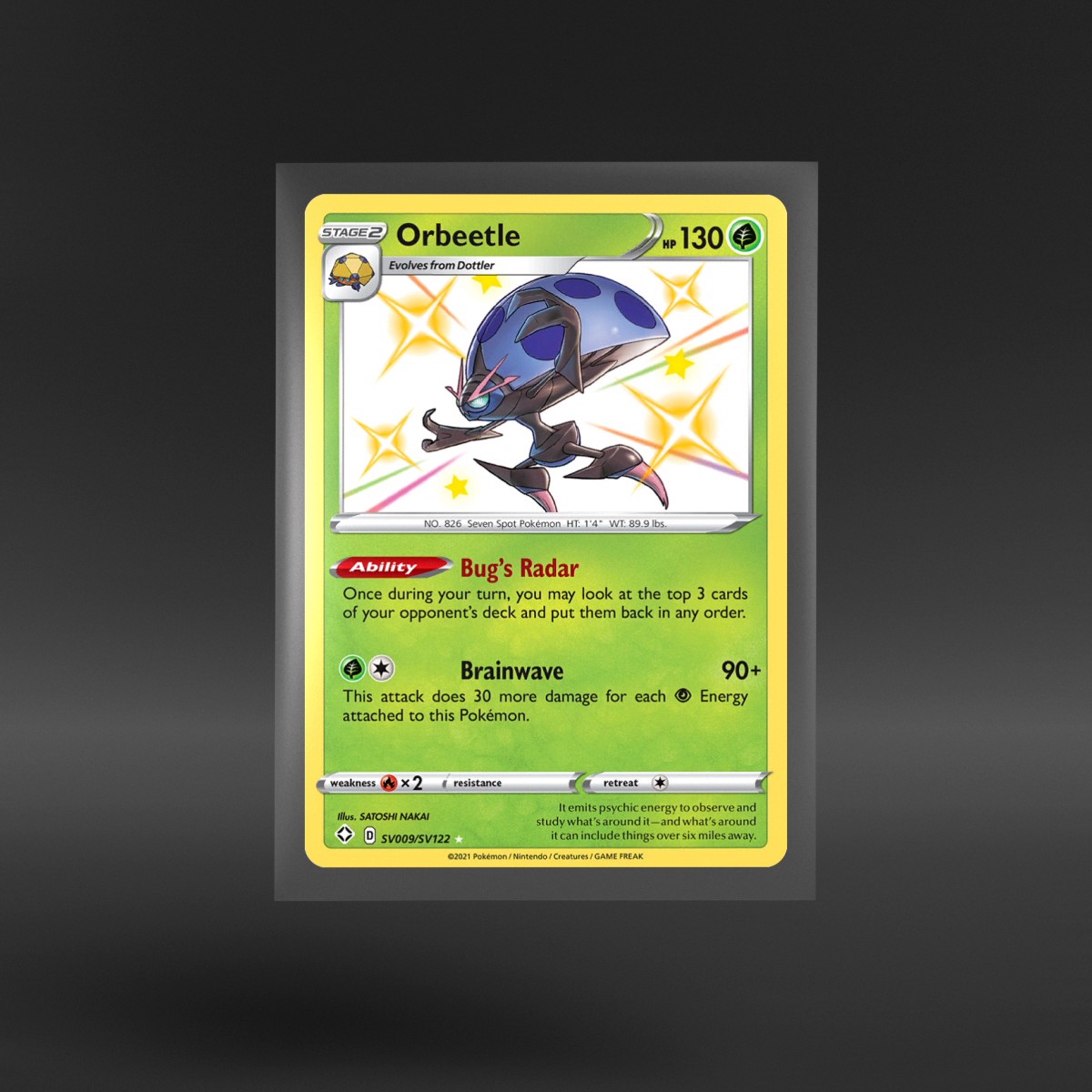 Shining Fates Shiny Vault #SV009/SV122 Orbeetle