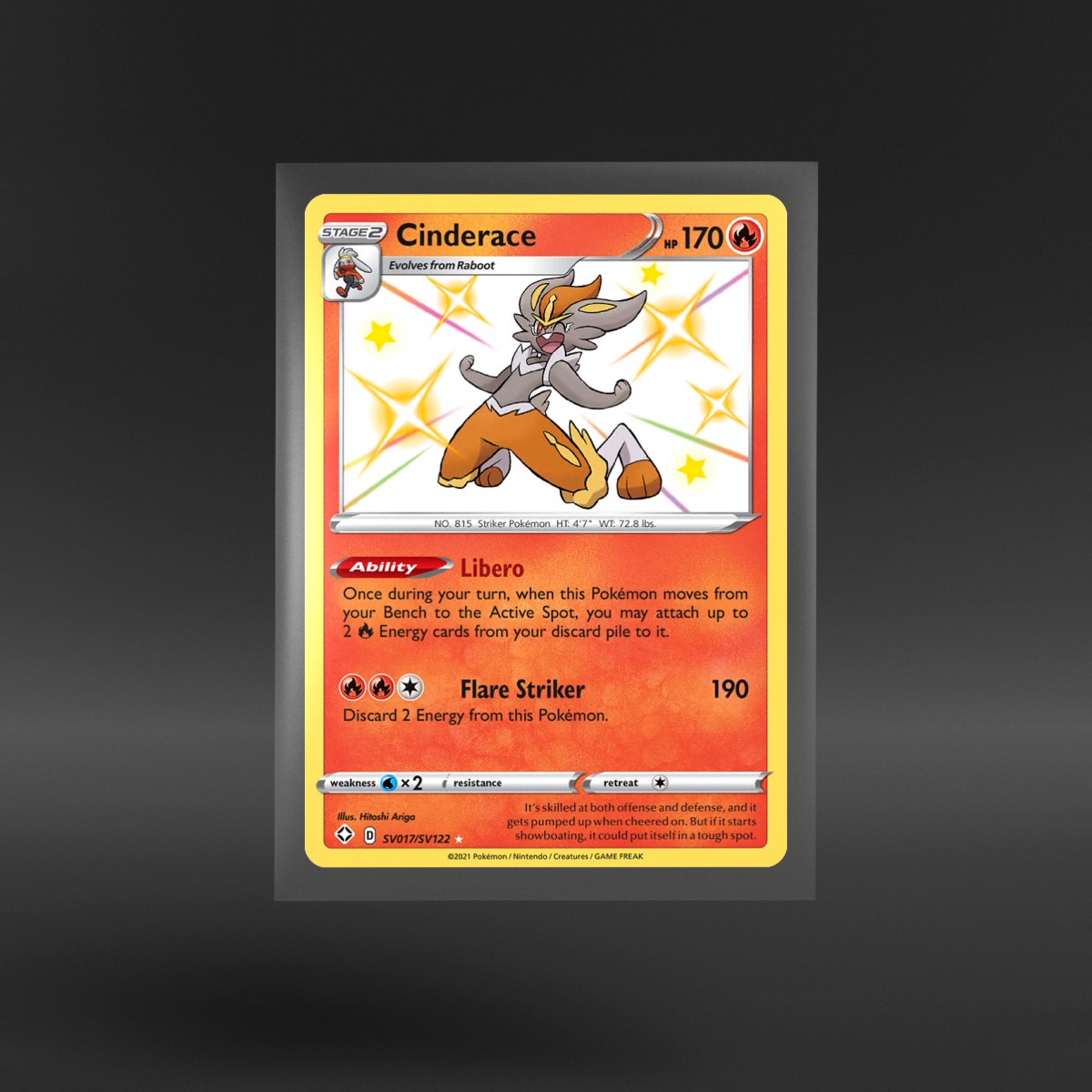 Shining Fates Shiny Vault #SV017/SV122 Cinderace