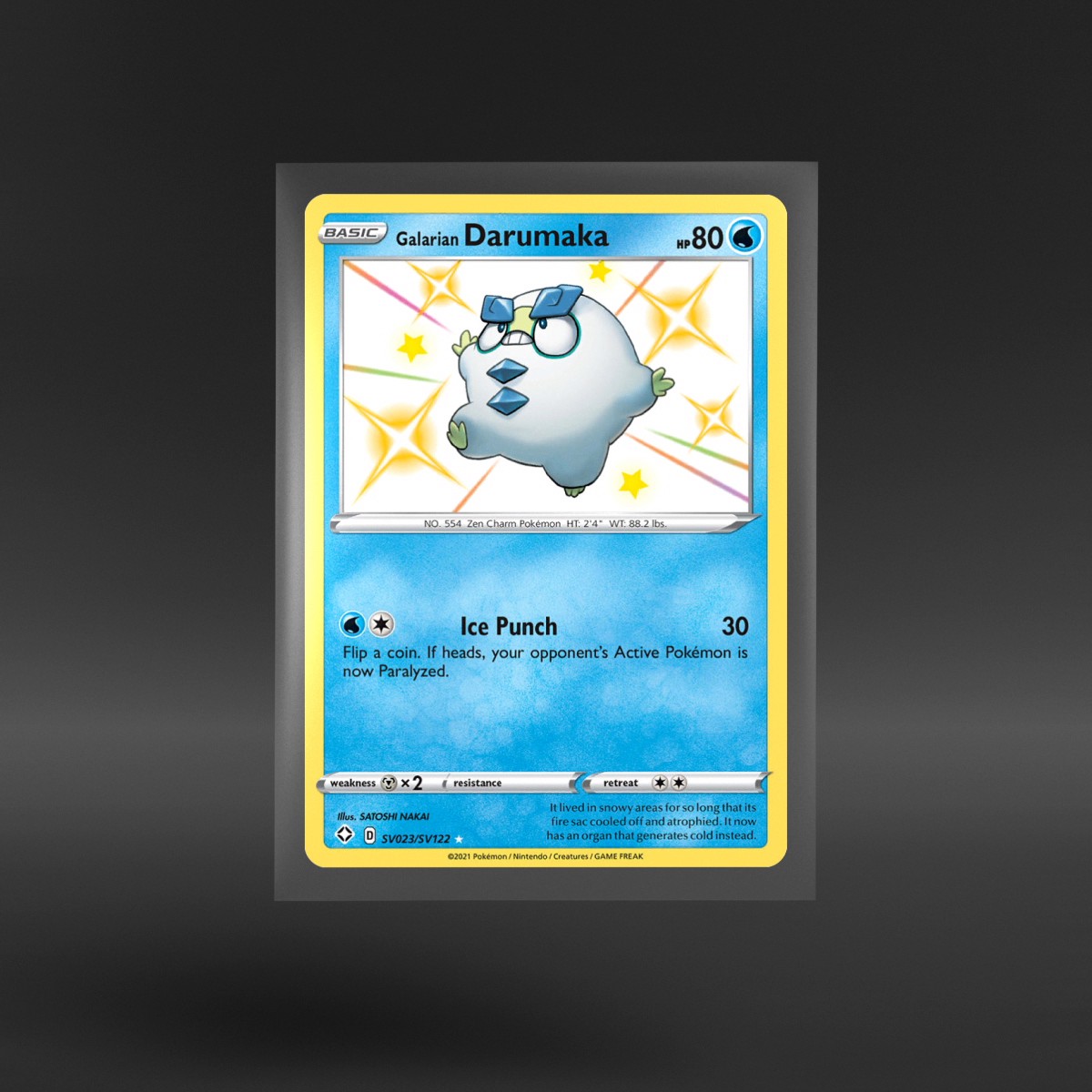 Shining Fates Shiny Vault #SV023/SV122 Galarian Darumaka