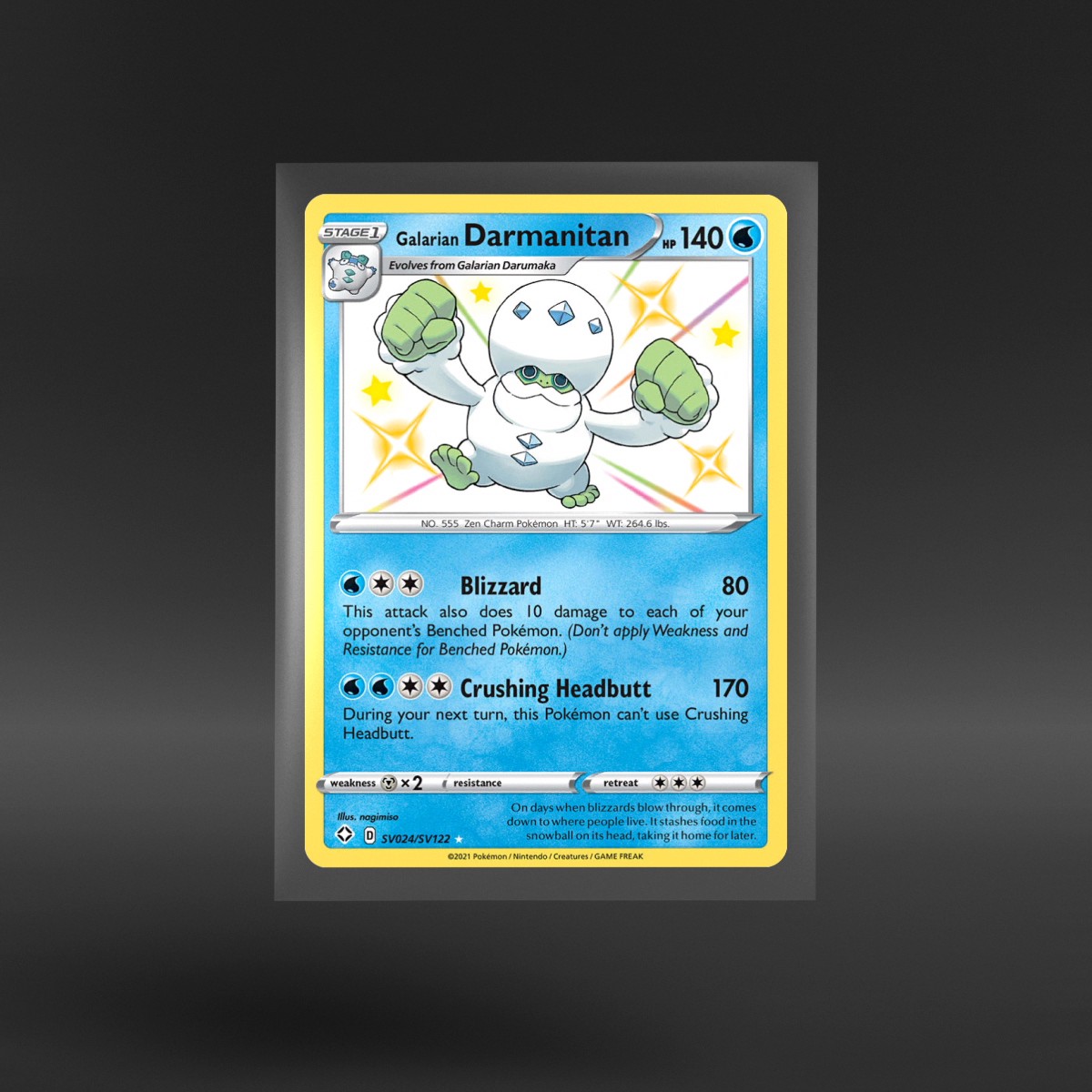 Shining Fates Shiny Vault #SV024/SV122 Galarian Darmanitan