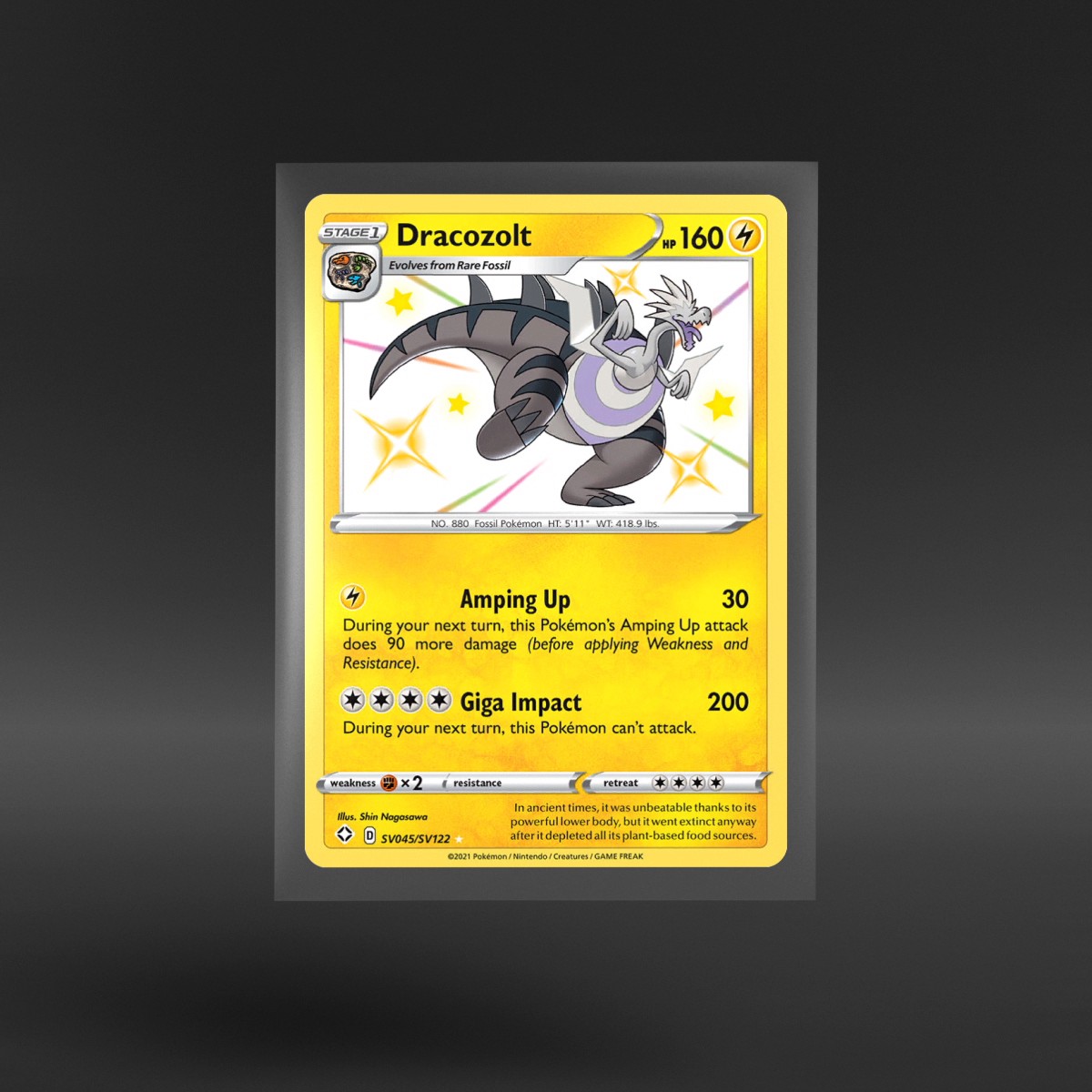 Shining Fates Shiny Vault #SV045/SV122 Dracozolt