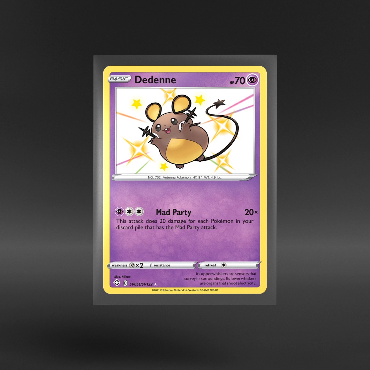Shining Fates Shiny Vault #SV051/SV122 Dedenne