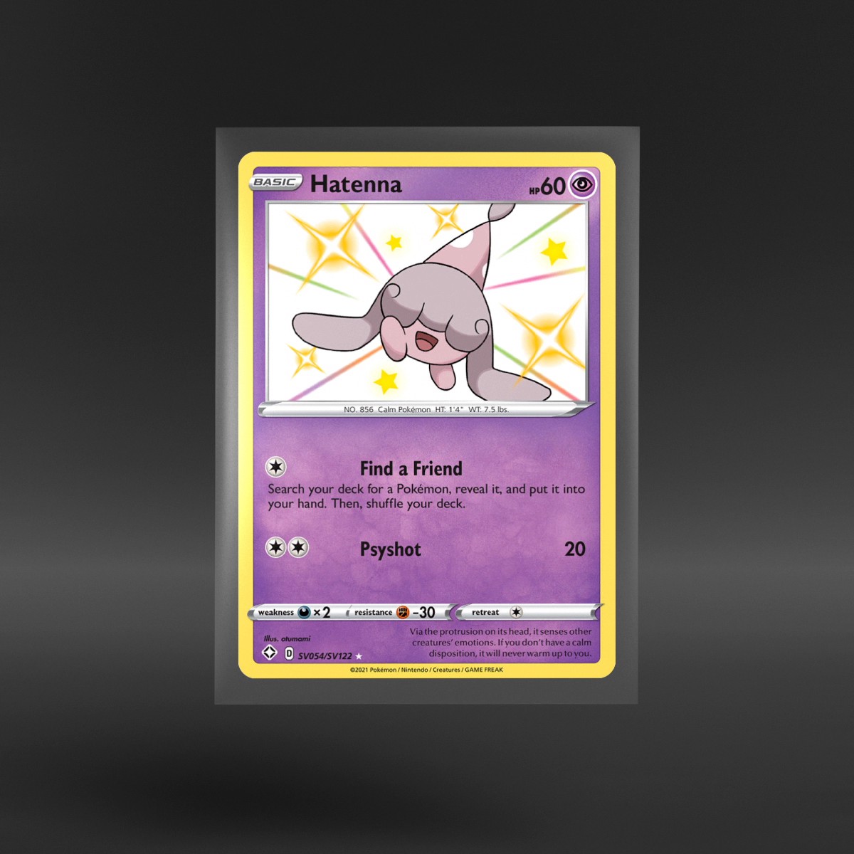 Shining Fates Shiny Vault #SV054/SV122 Hatenna