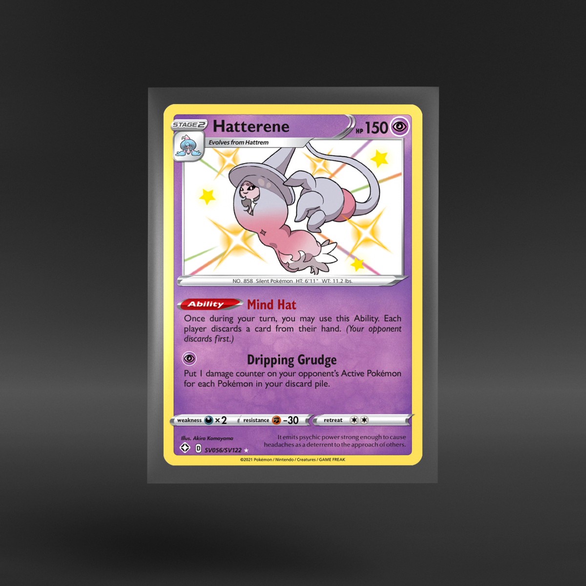 Shining Fates Shiny Vault #SV056/SV122 Hatterene