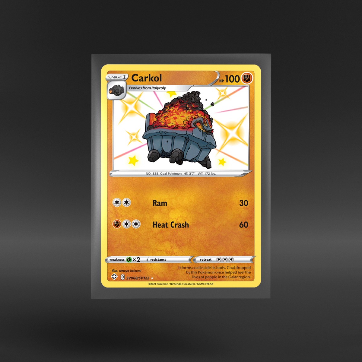 Shining Fates Shiny Vault #SV068/SV122 Carkol