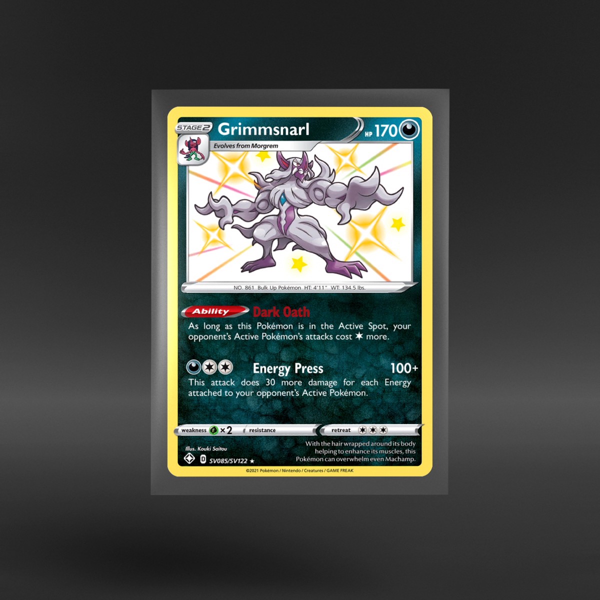 Shining Fates Shiny Vault #SV085/SV122 Grimmsnarl