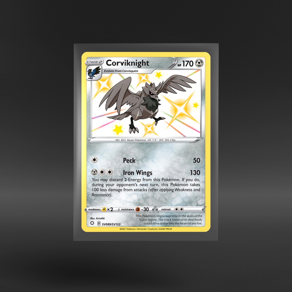 Shining Fates Shiny Vault #SV089/SV122 Corviknight