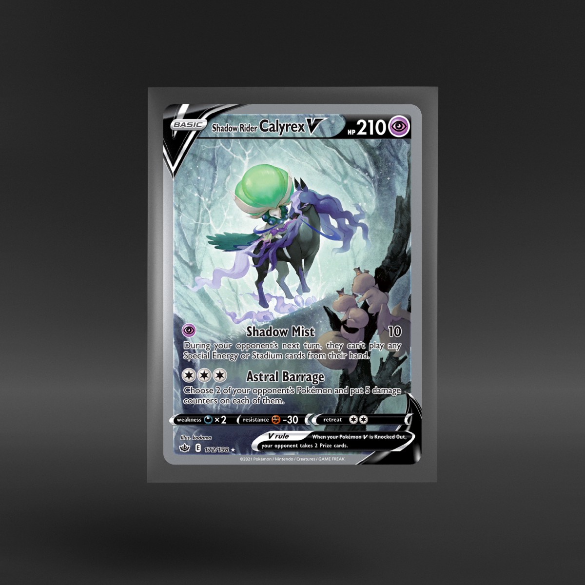 Chilling Reign #172/198 Shadow Rider Calyrex V