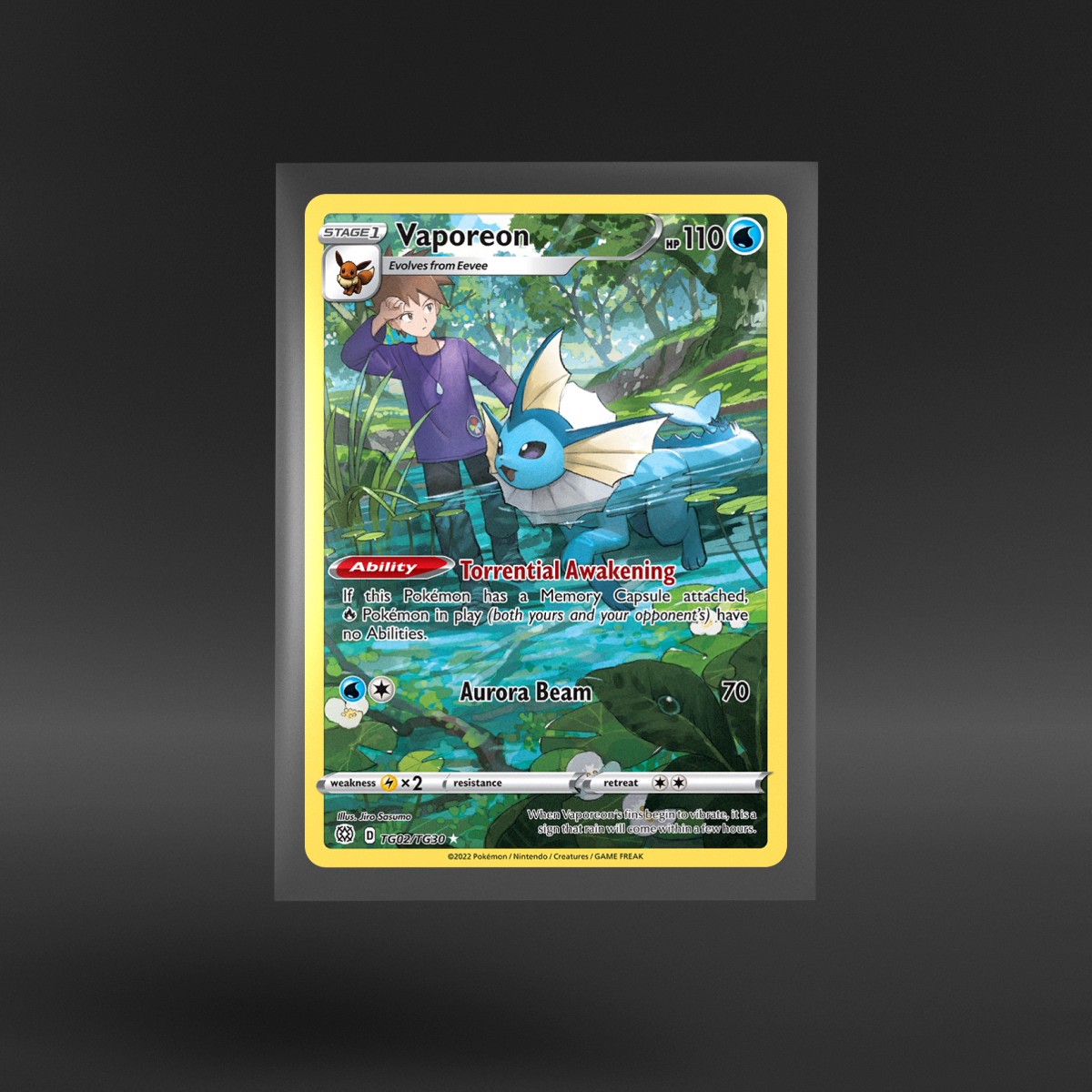 Brilliant Stars Trainer Gallery #TG02/TG30 Vaporeon