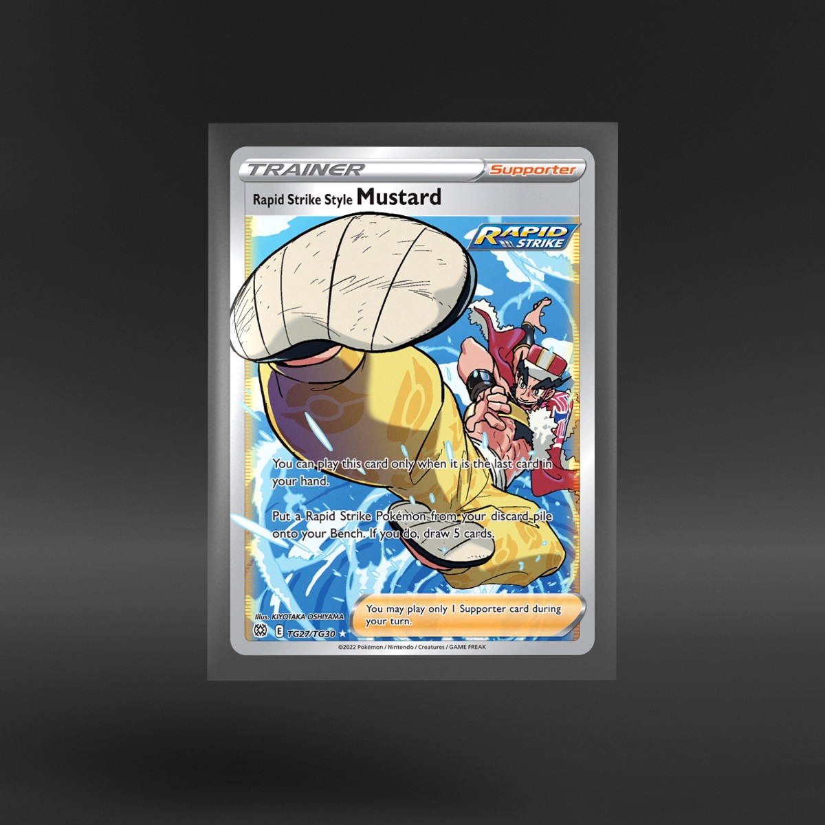 Brilliant Stars Trainer Gallery #TG27/TG30 Rapid Strike Style Mustard