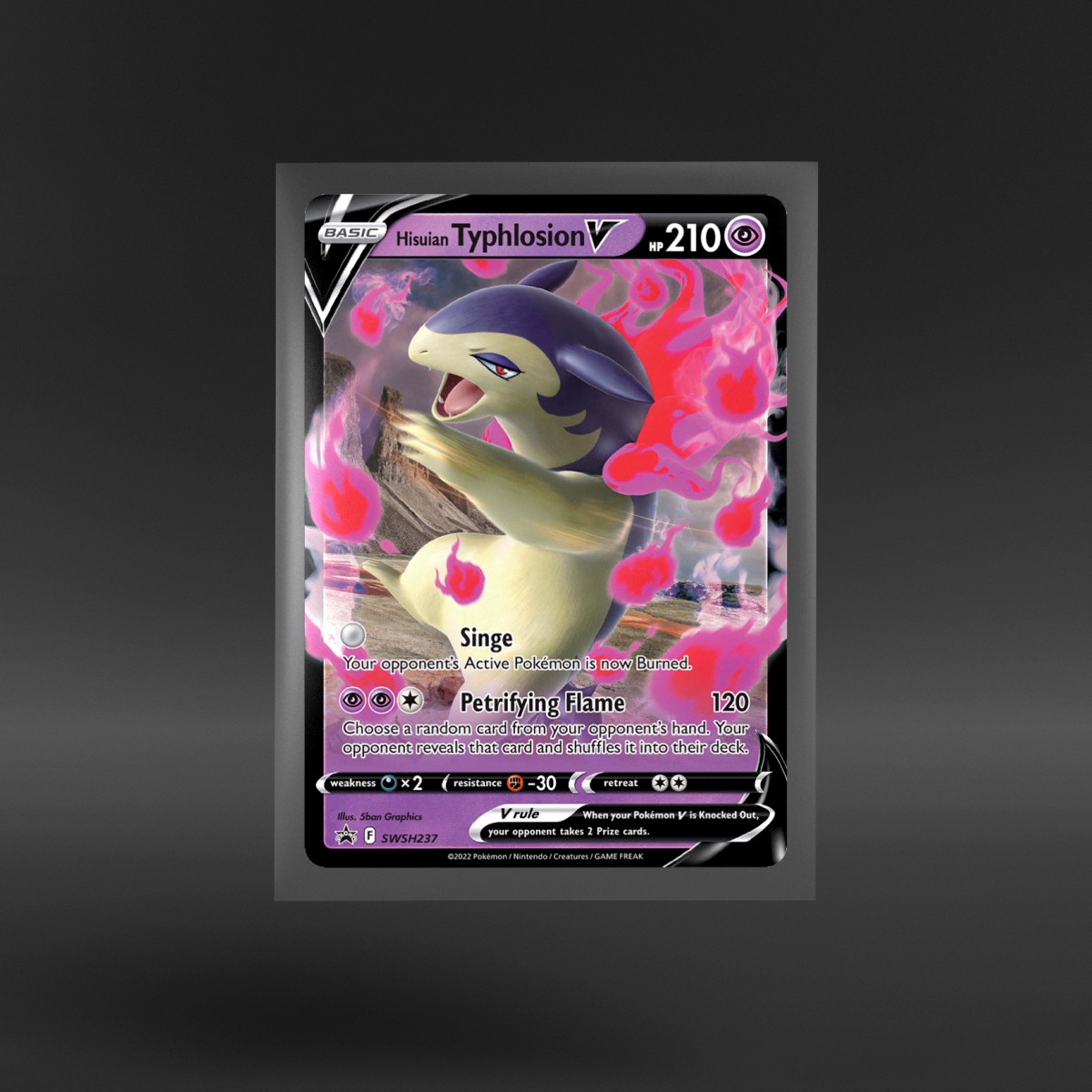 SWSH Black Star Promos Hisuian Typhlosion V